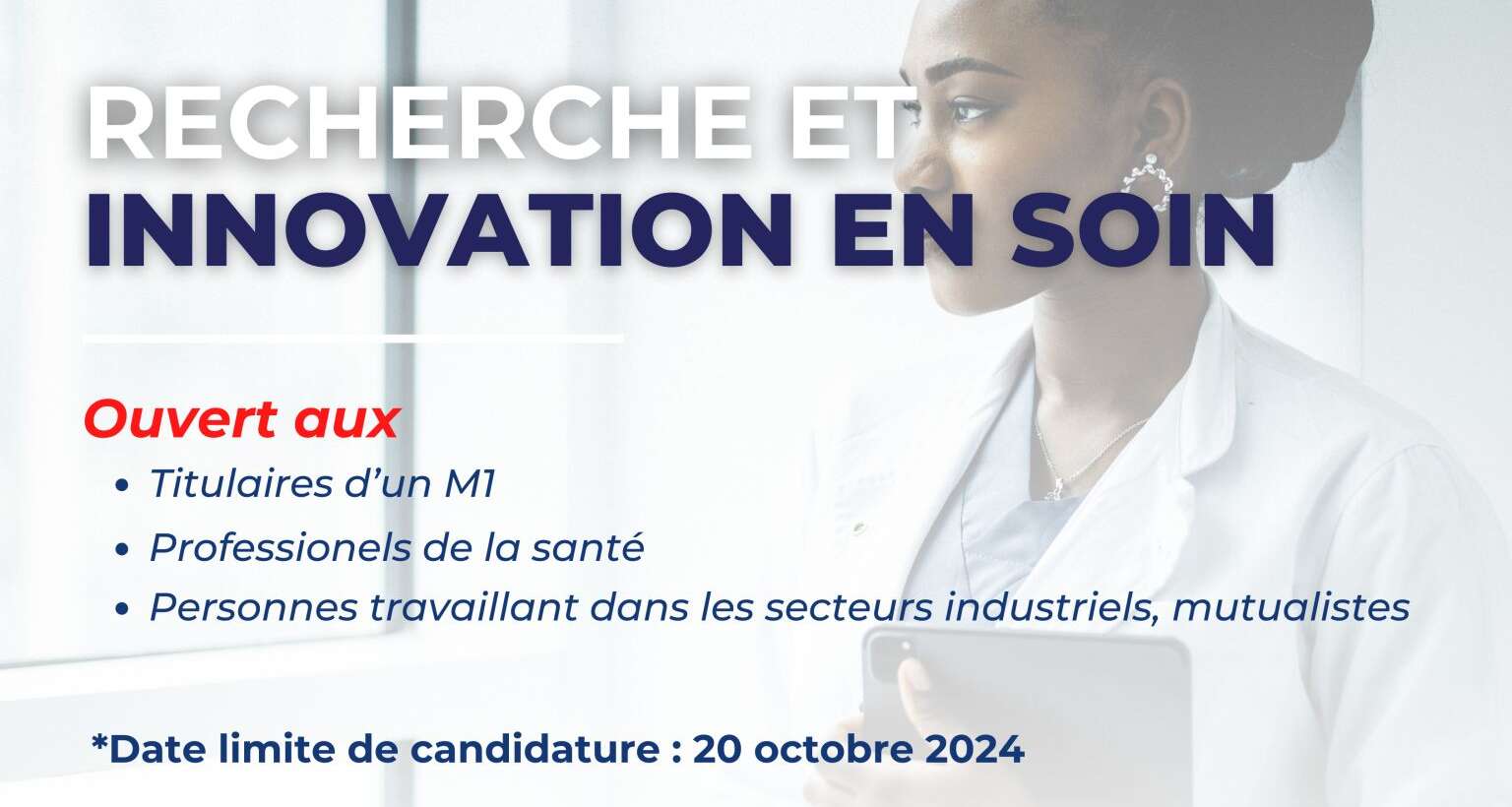 🚀 Nouvelles Formations 2024/2025 : Master 2 en Santé Publique, spécialité Recherche et Innovation en Soin ! 🩺✨