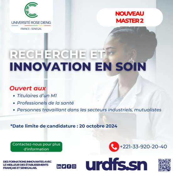 🚀 Nouvelles Formations 2024/2025 : Master 2 en Santé Publique, spécialité Recherche et Innovation en Soin ! 🩺✨